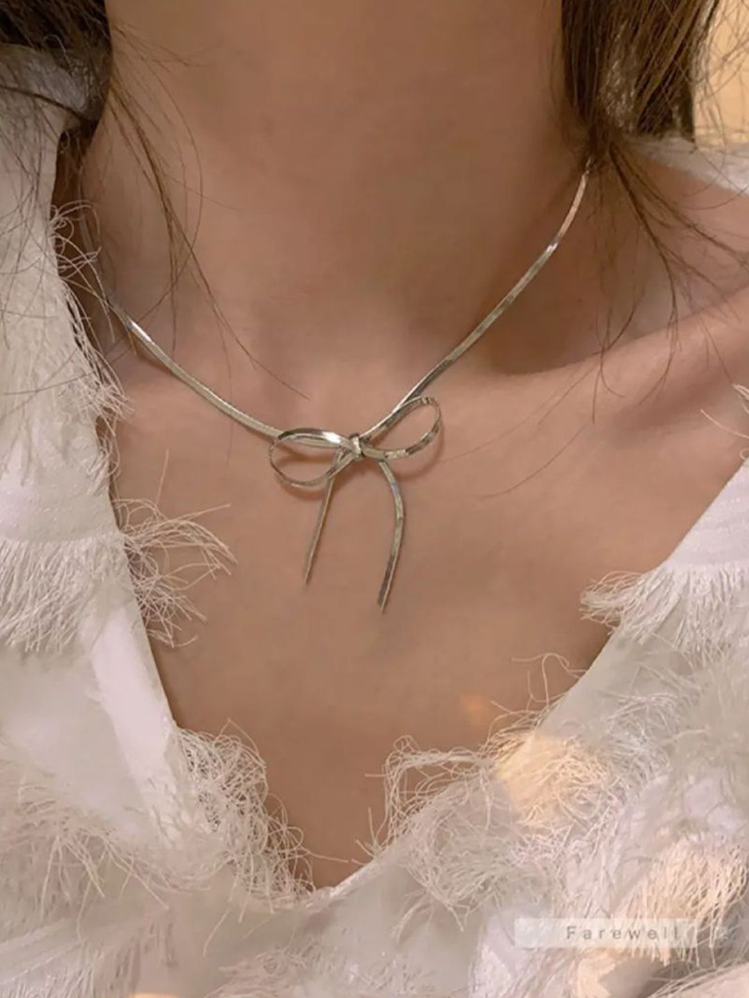 SALTY Celestial Bow Silver Necklace