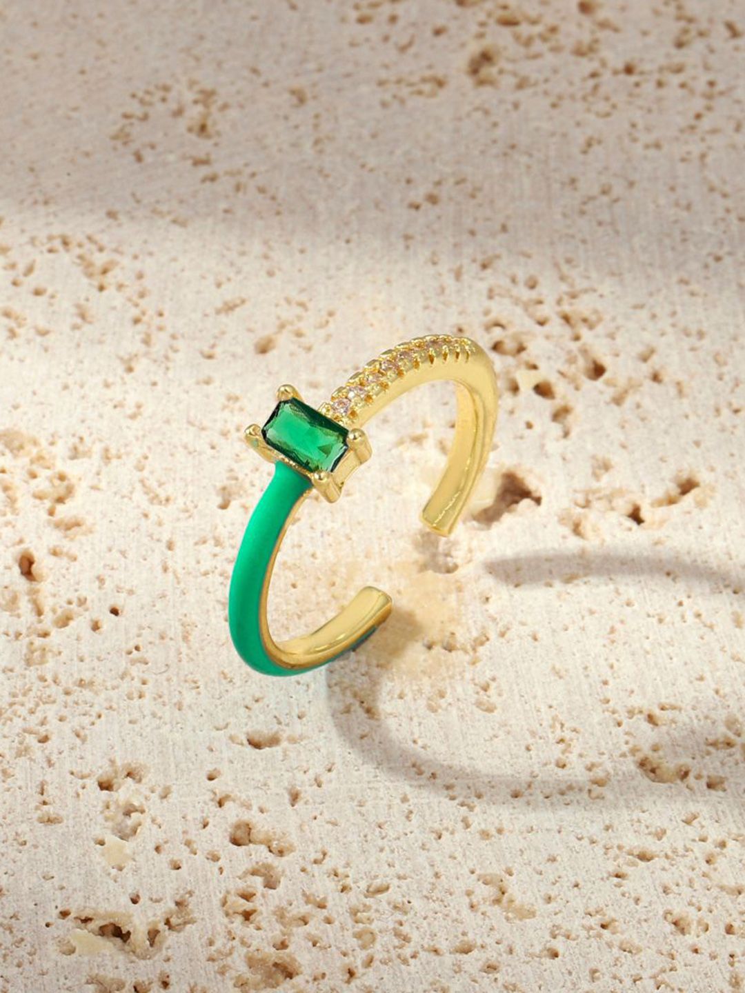 SALTY Stone Studded Finger Ring
