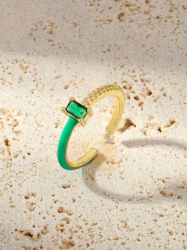 SALTY Stone Studded Finger Ring
