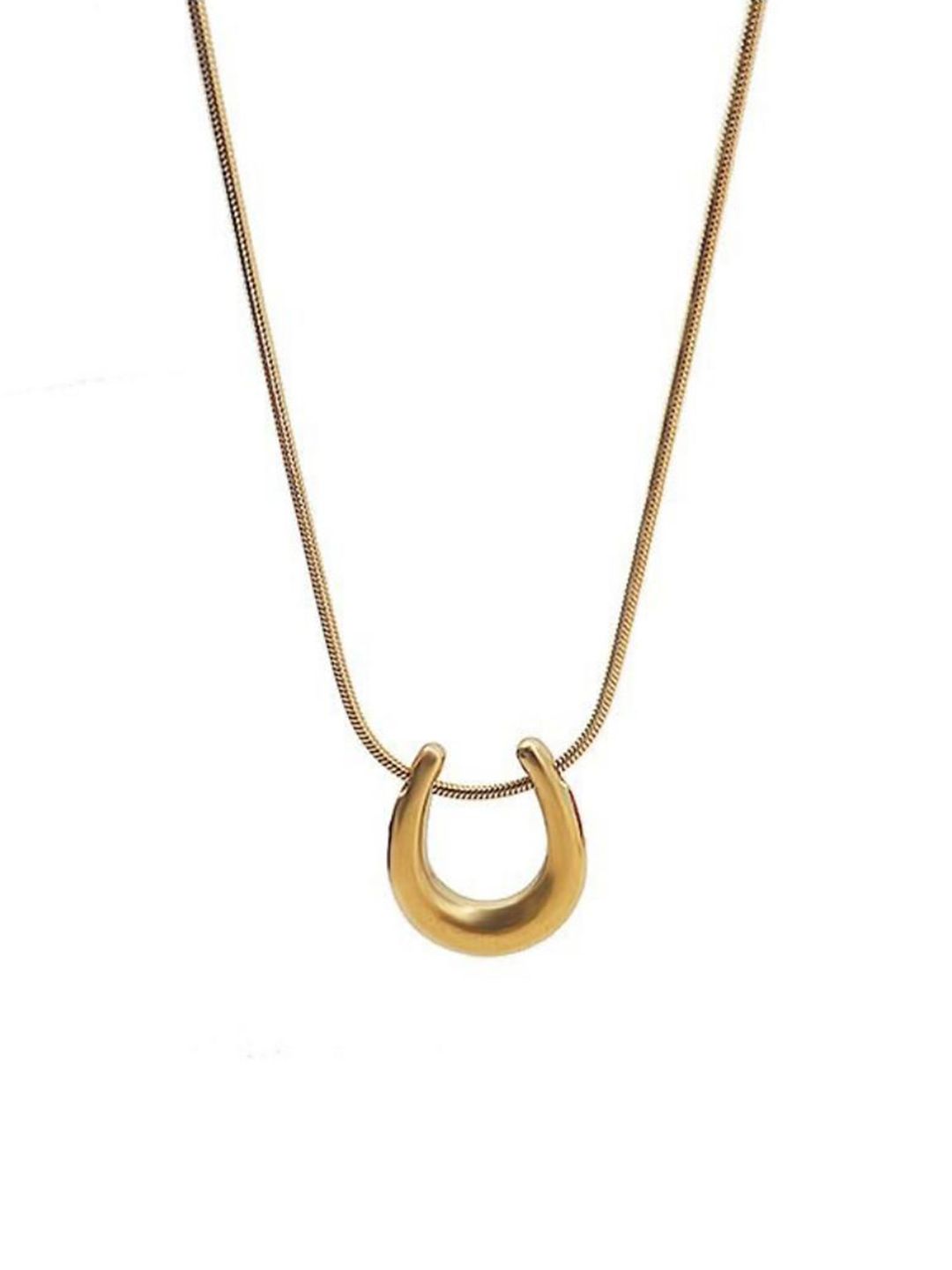 SALTY Stainless Steel Selenophile Geometric Shaped Pendant With Chain