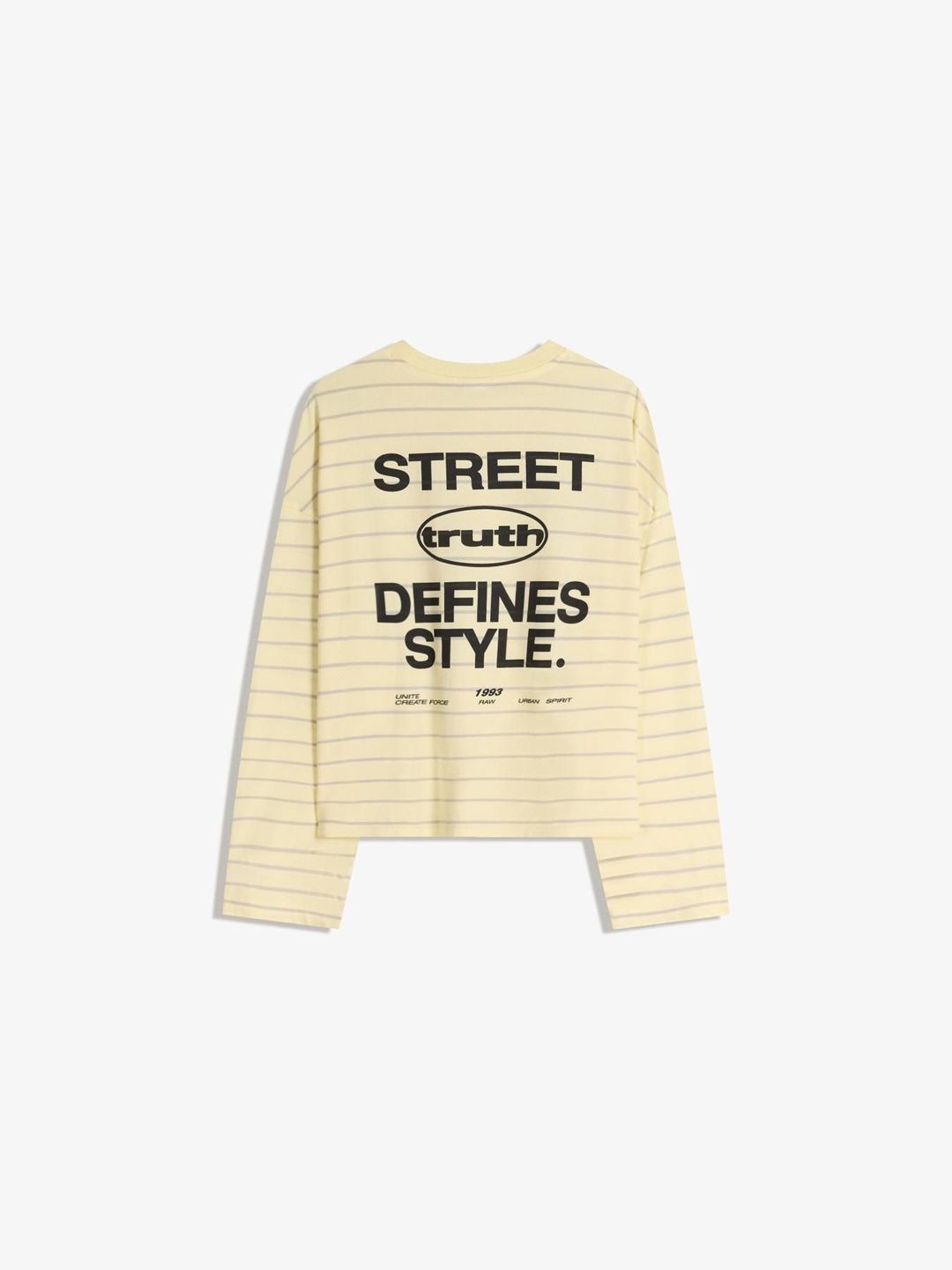 Oversize long sleeve print T-shirt