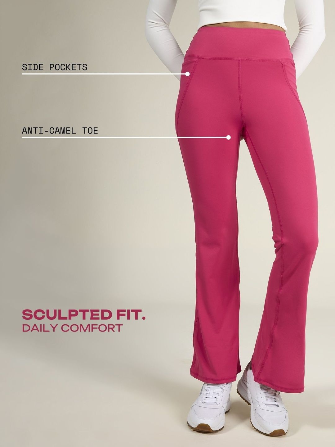 Hot Pink Tall Sculpt Bootcut Leggings