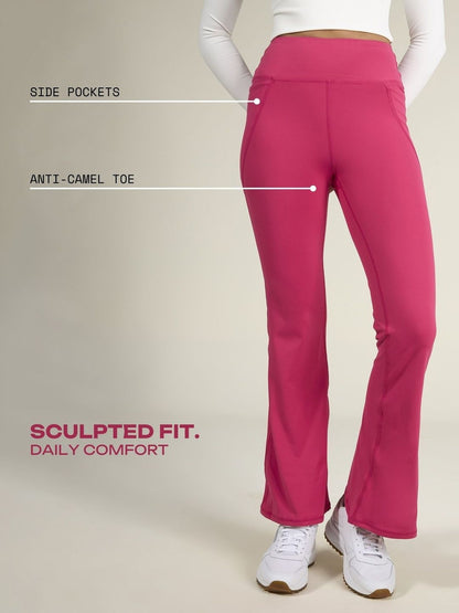 Hot Pink Tall Sculpt Bootcut Leggings
