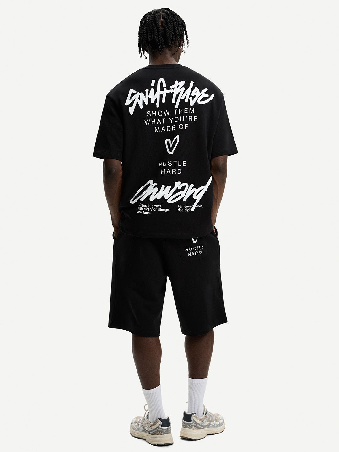 Printed short sleeve plush T-shirt