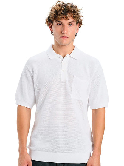 Polo Collar Pure Cotton T-shirt