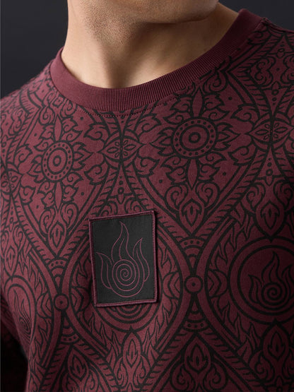 Men Oversized Avatar Brown Tshirts