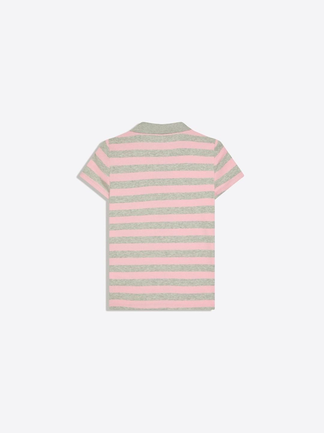 Short sleeve striped polo shirt