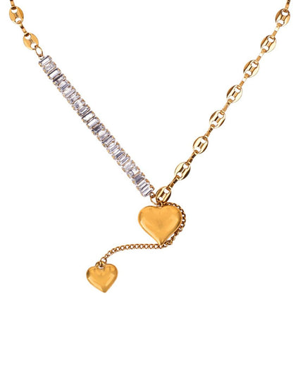 SALTY Artificial Stones Studded Necklace