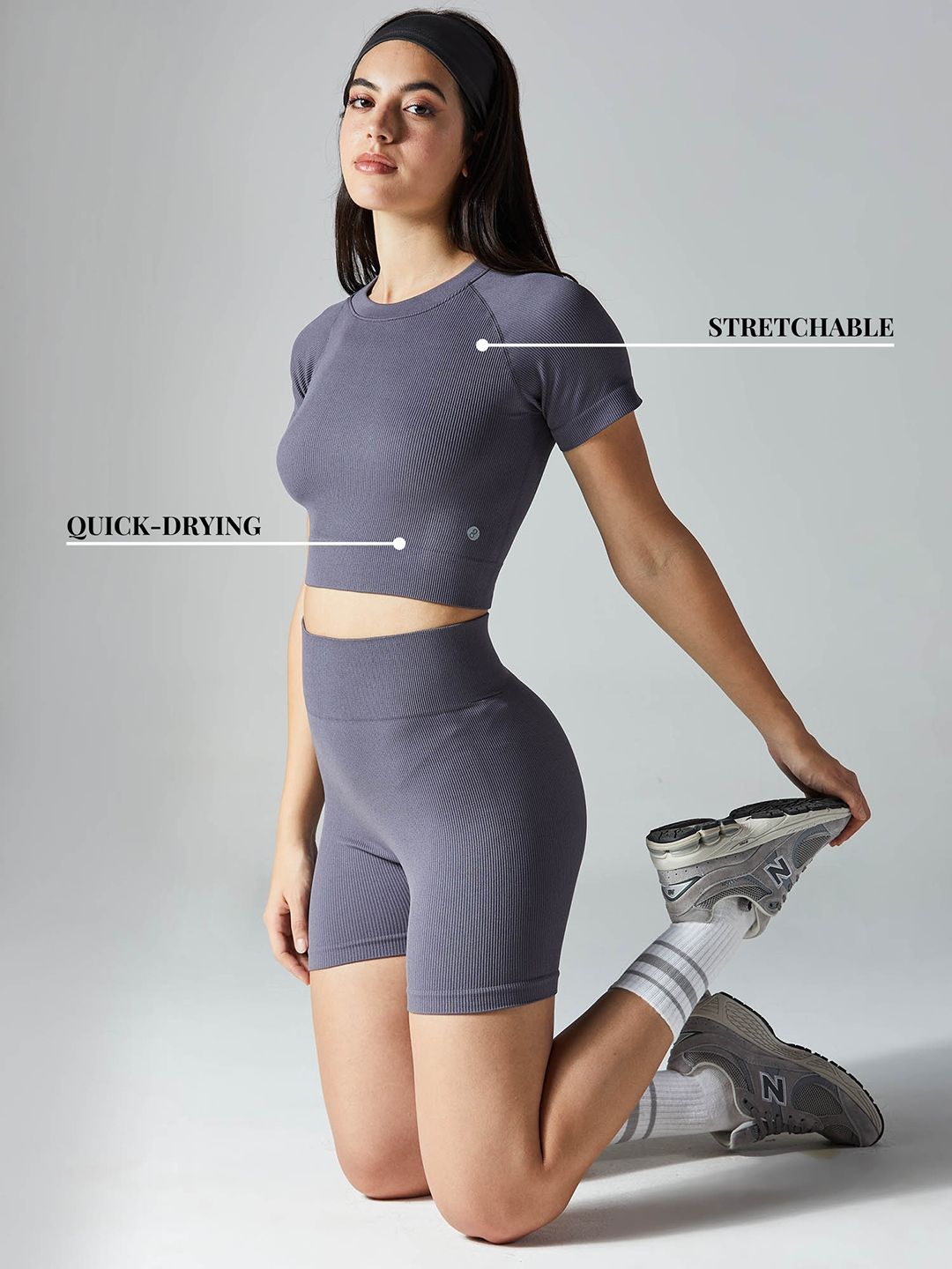Ash Pulse Cropped T-Shirt