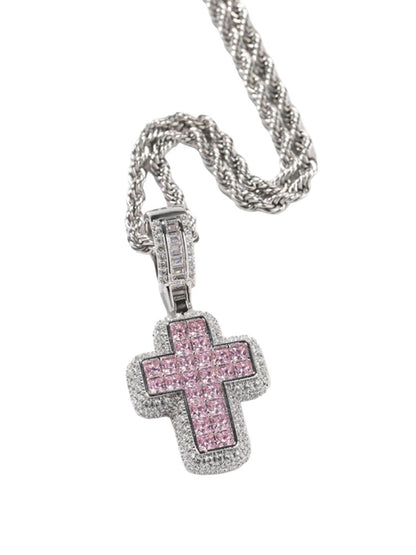 SALTY Men Aesthetic Cross Pendant With Chain