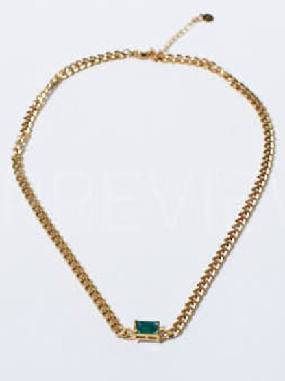 SALTY Stainless Steel Bewitching Emerald Chain