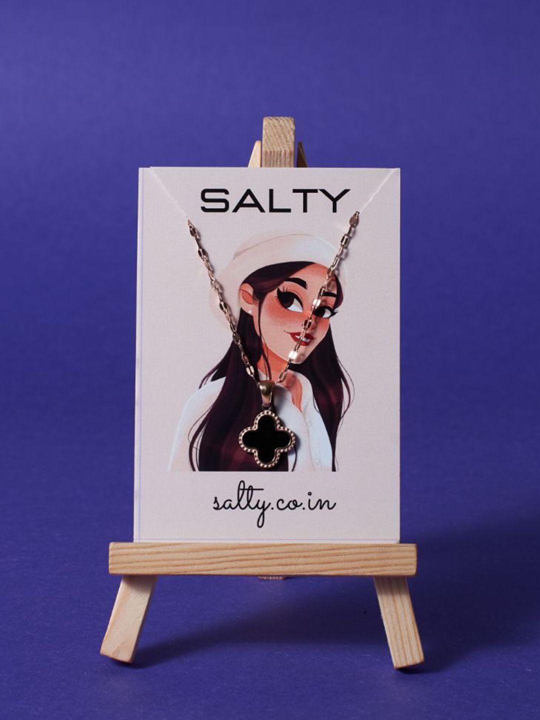 SALTY Pack of 2 Women Dazzling Beehive Necklace