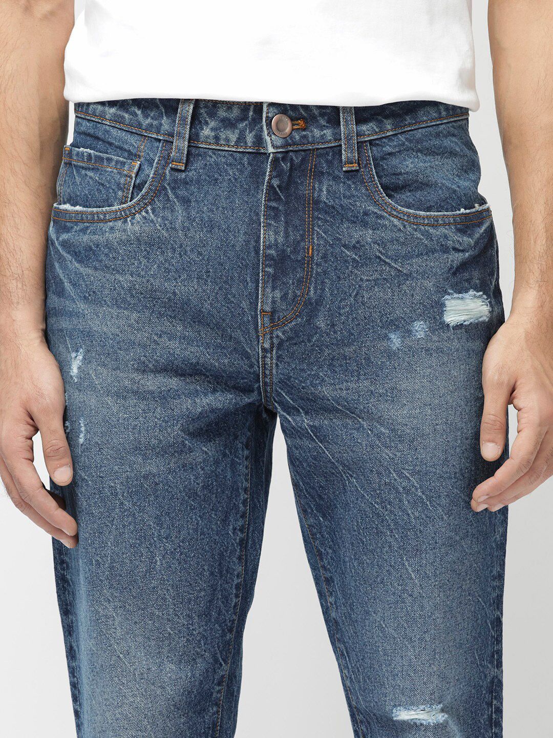Men Callip Slim Fit Cotton Jeans