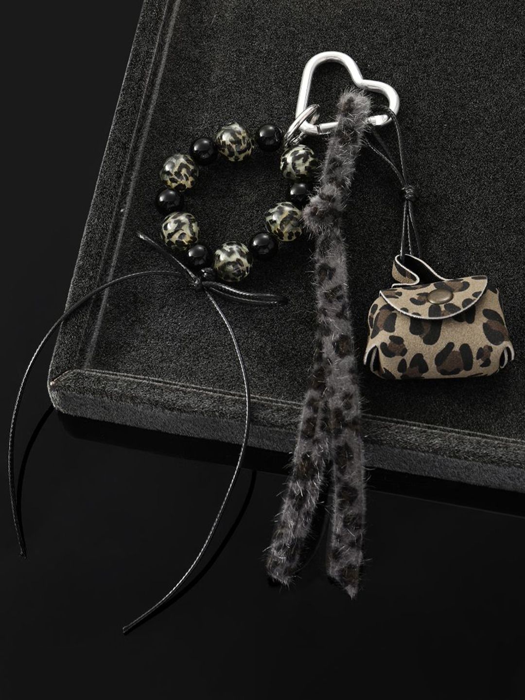 SALTY The Leopard Loop Keyring Bag Charm