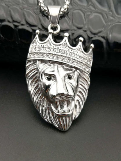 SALTY Men Stainless Steel Animal Shaped Pendants with Chains