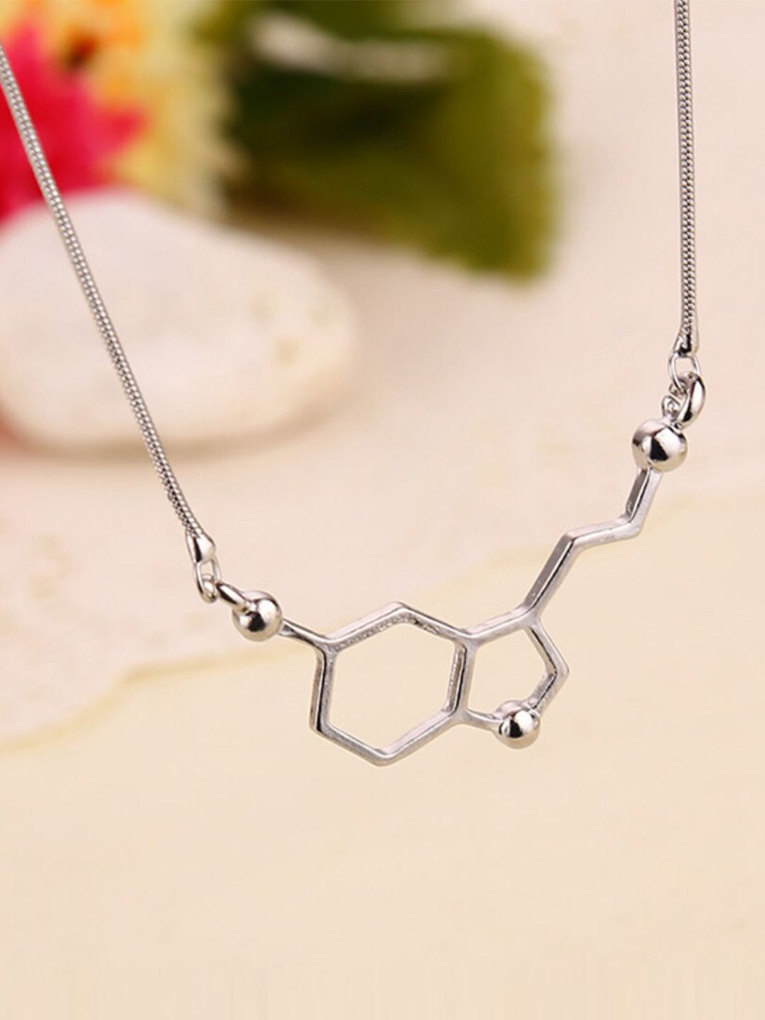 SALTY Men Silver-Plated Stainless Steel Necklace