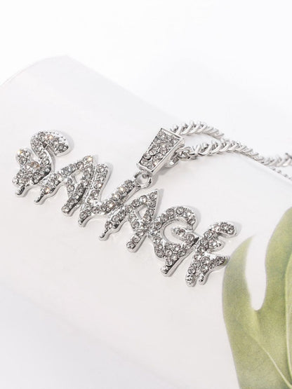 SALTY Silver-Plated Contemporary Pendant With Chain