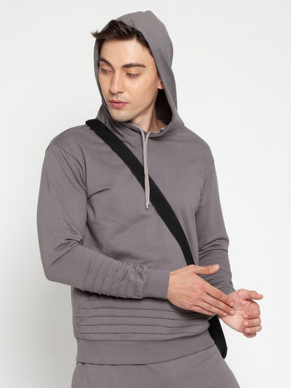 Charcoal Pinstripe Hoodie