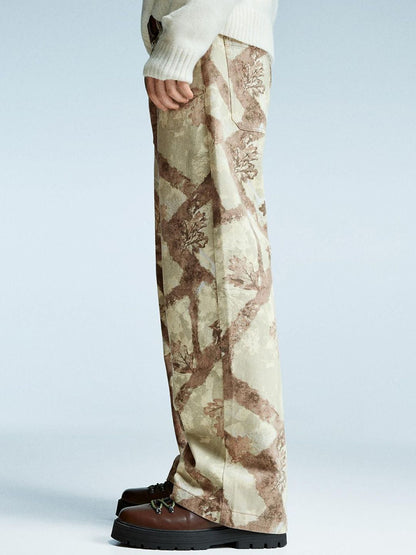Men Baggy printed Pure Cotton jeans