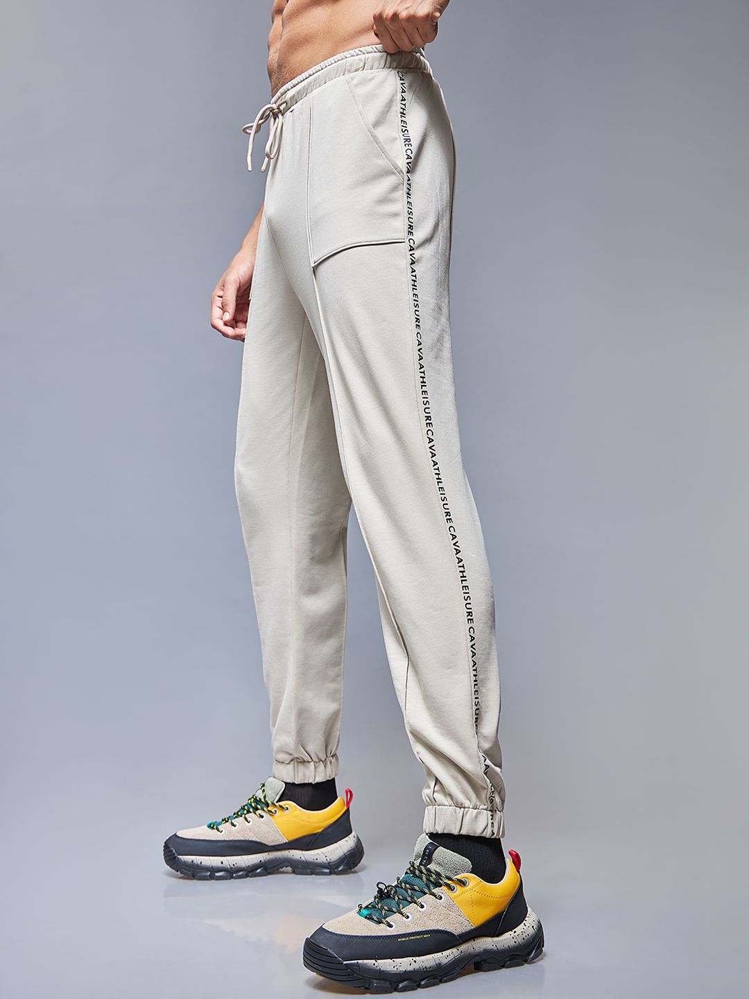 Beige Signature Sprint Joggers
