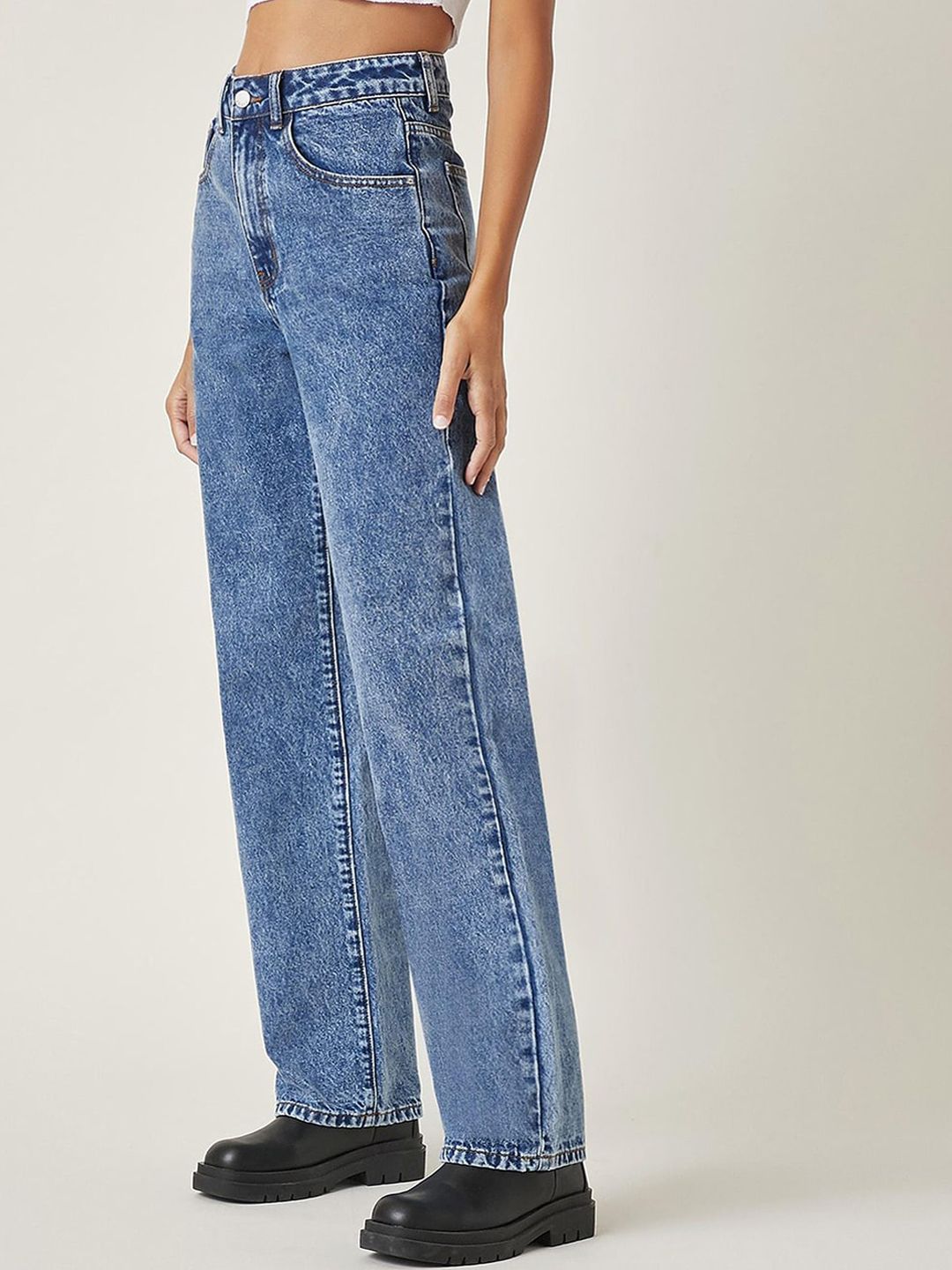 Women Pack Of 2 Straight Fit High-Rise Stretchable Jeans