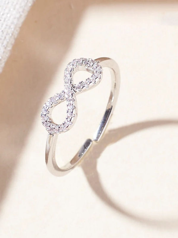 SALTY Pack of 2 Women Beyond Infinity Silver Ring