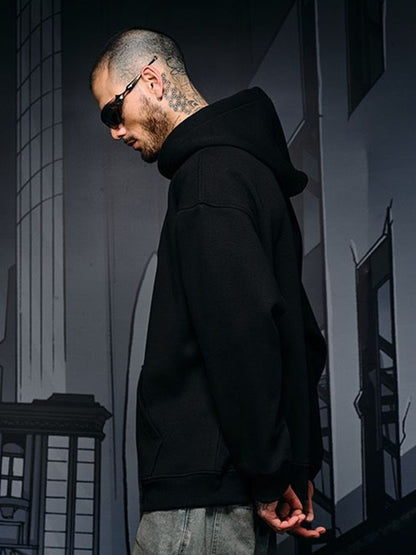 Men Printed Hooded Sweatshirt