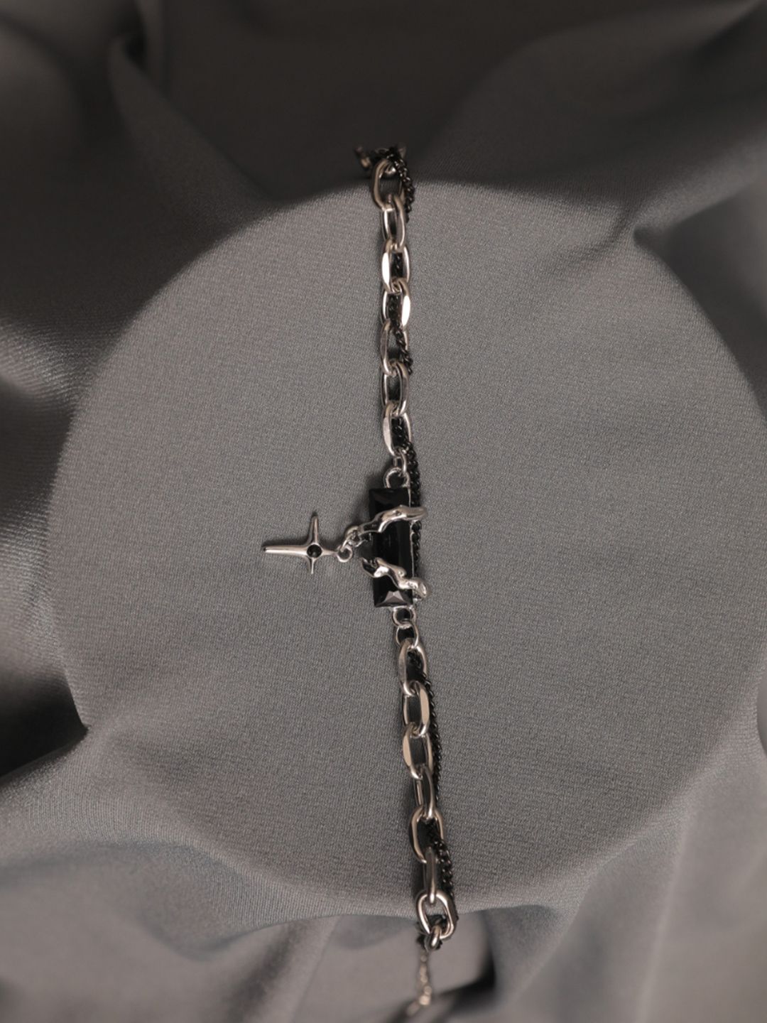 SALTY Men Stainless Steel Link Bracelet