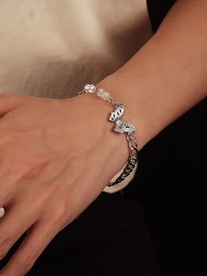 Men Silver-Plated Link Bracelet