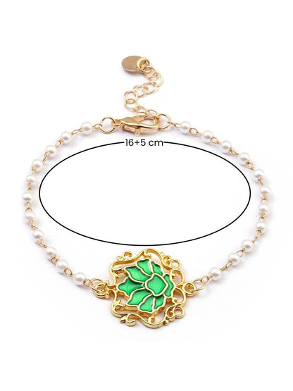 SALTY Lotus Charm  Bracelet