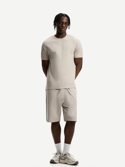 Textured short sleeve T-shirt