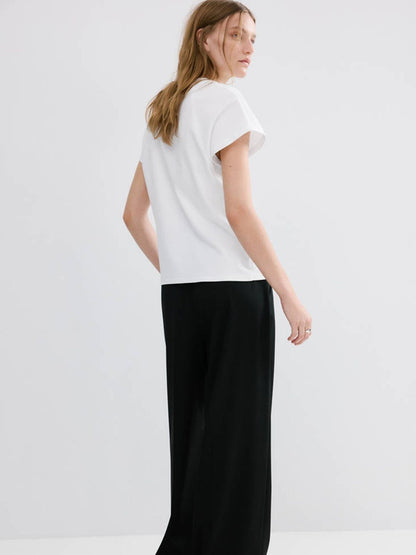 Extended Sleeves Pure Cotton T-shirt