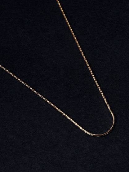 SALTY Pack of 2 Men Round Snake Gold Chain