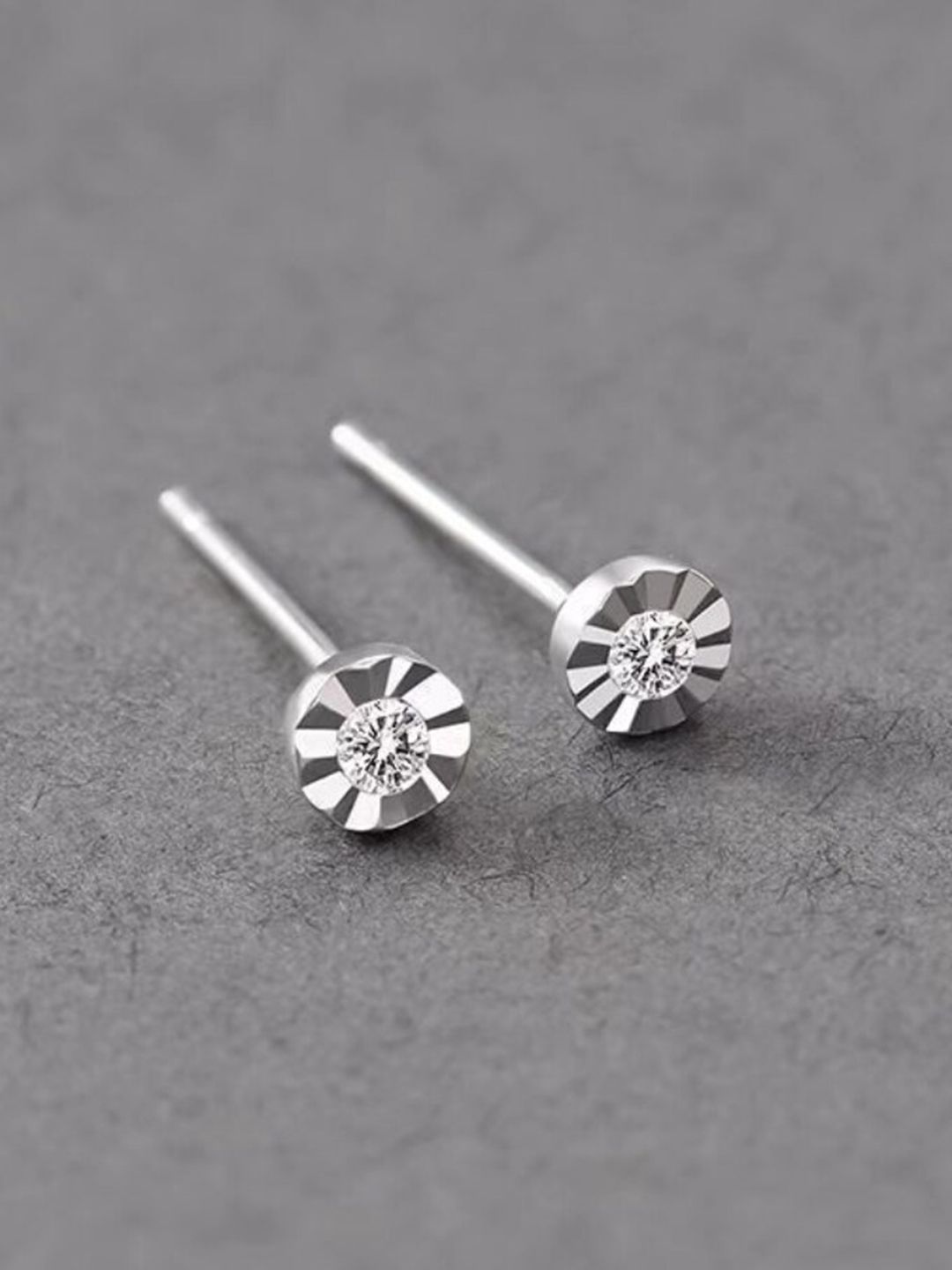 SALTY Stone Studded Circular Studs Earrings