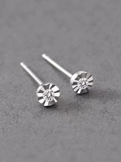 SALTY Stone Studded Circular Studs Earrings