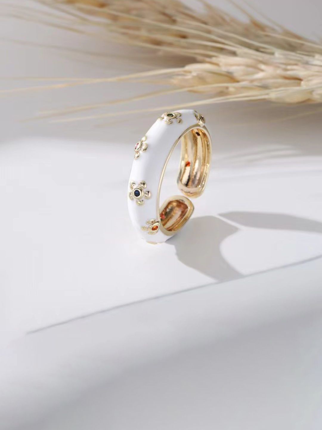 SALTY Gemline Contrast Adjustable Finger Ring