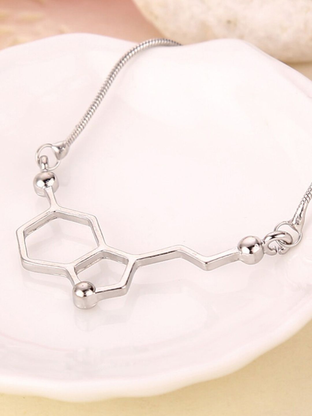 SALTY Men Silver-Plated Stainless Steel Necklace