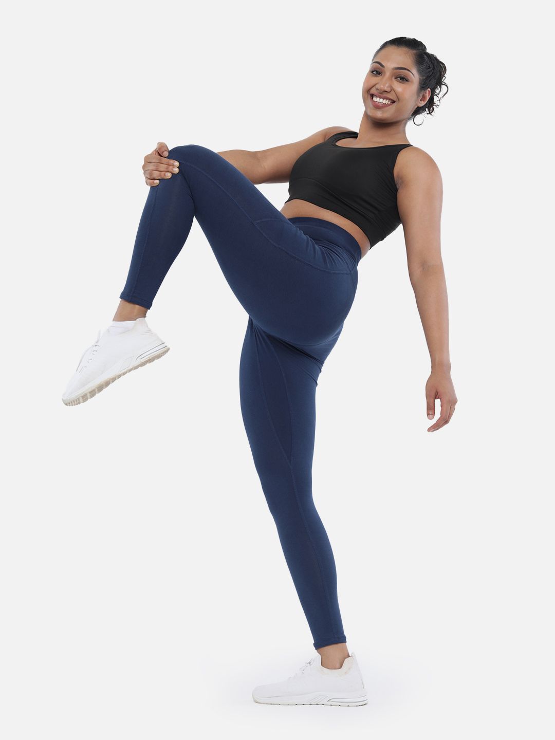 Women Lightweight and Breathable Ankle Length Groove-In Cotton Tights