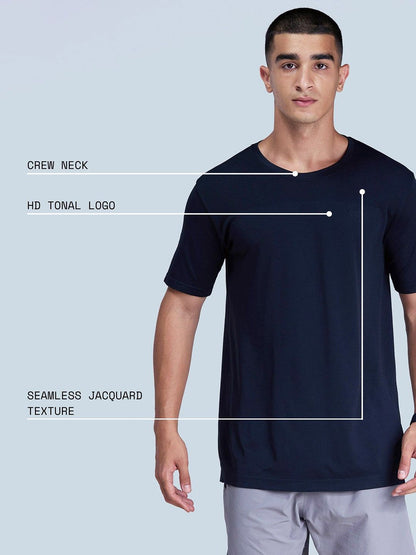 Black Pulse Seamless Tee