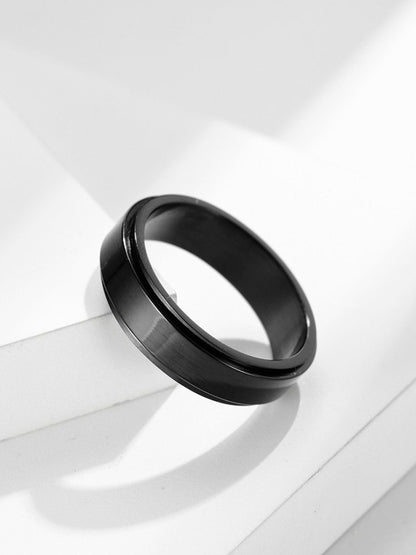 SALTY Men Stainless Steel Band Finger Ring