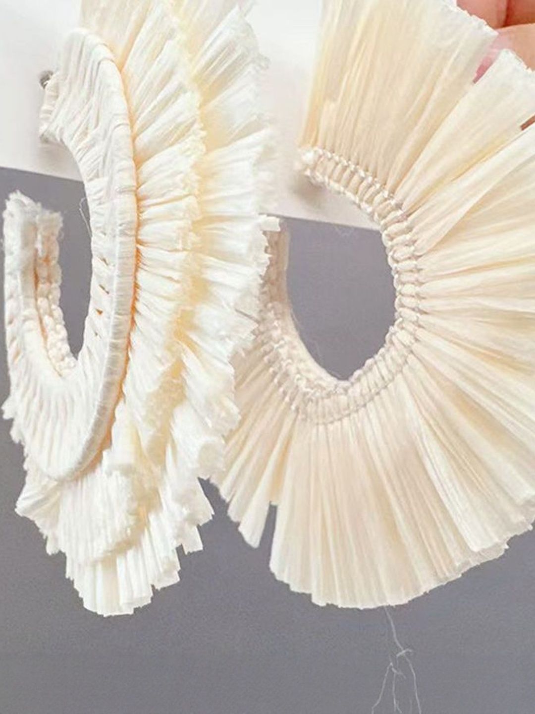 Women Feather Shaped Hoop Earrings