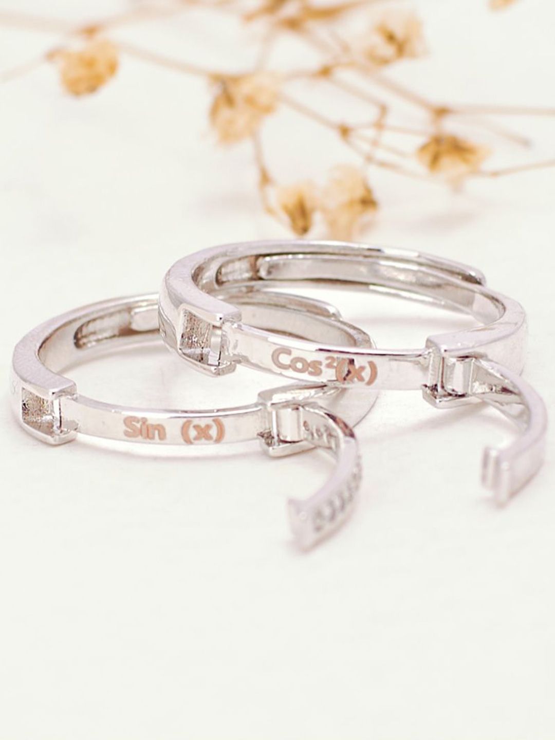 SALTY Cos-Sin Coded Couple Stylish Adjustable Finger Ring