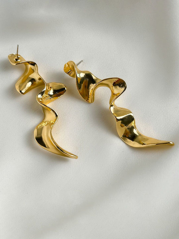 Gold-Plated Classic Drop Earrings