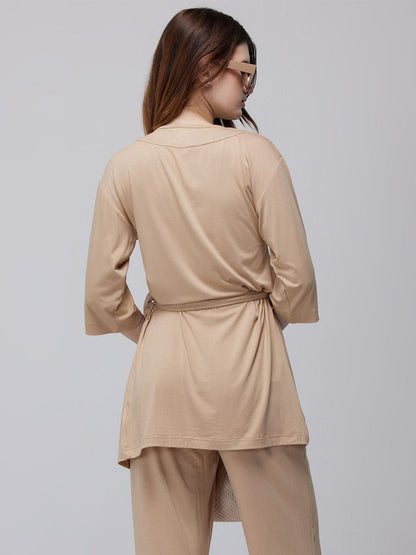 Cava Sand Ease Wrap Top