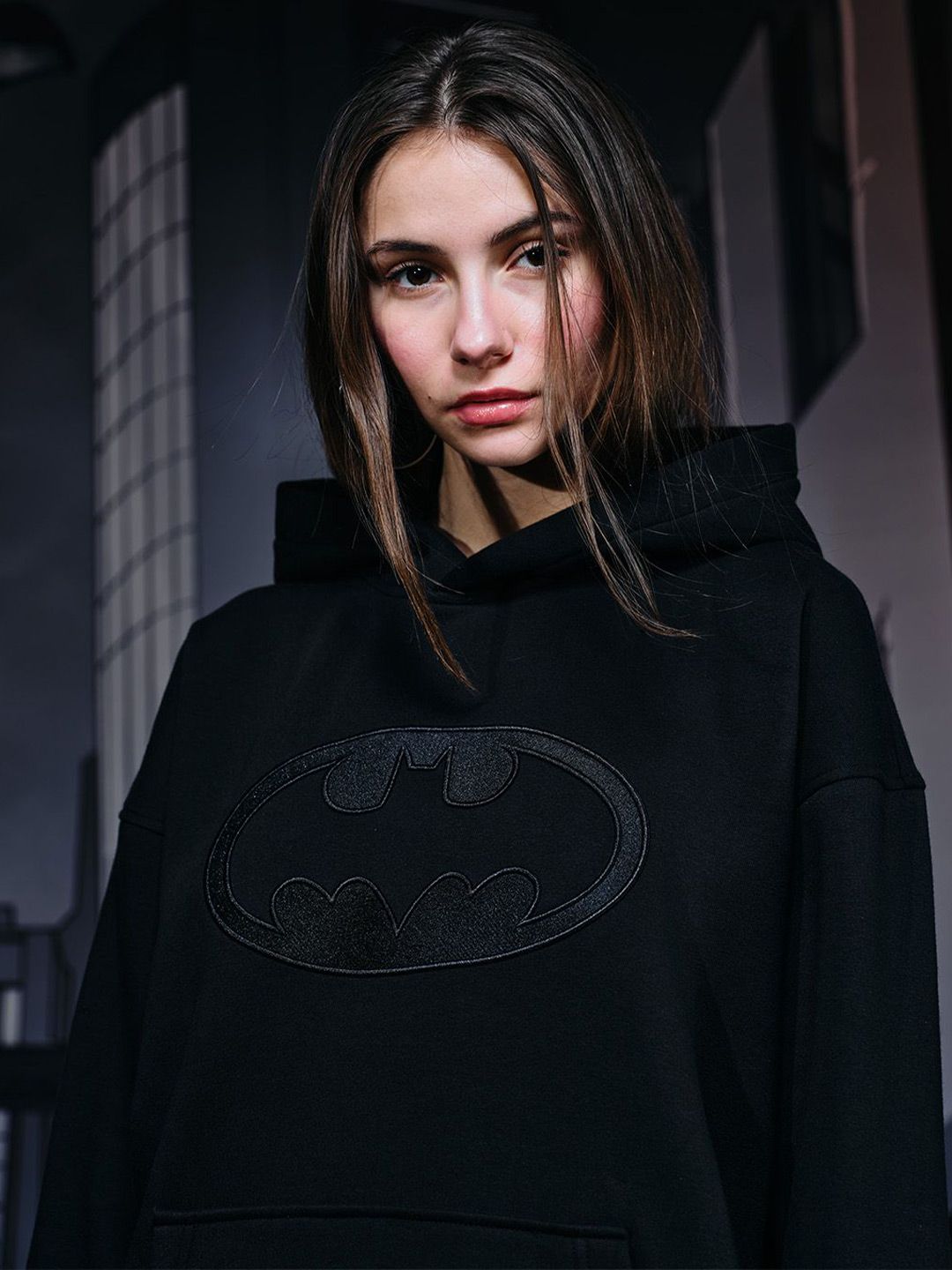 Women Printed Hooded Sweatshirt