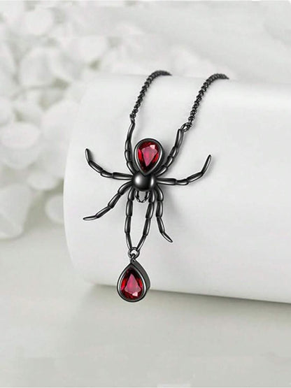 SALTY Bloodstone Studded Sipder Web Chain