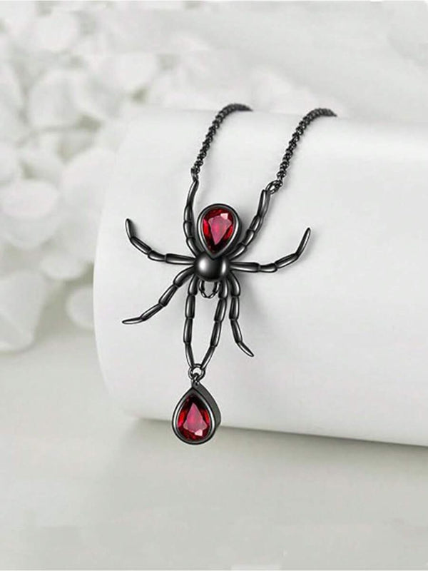 SALTY Bloodstone Studded Sipder Web Chain