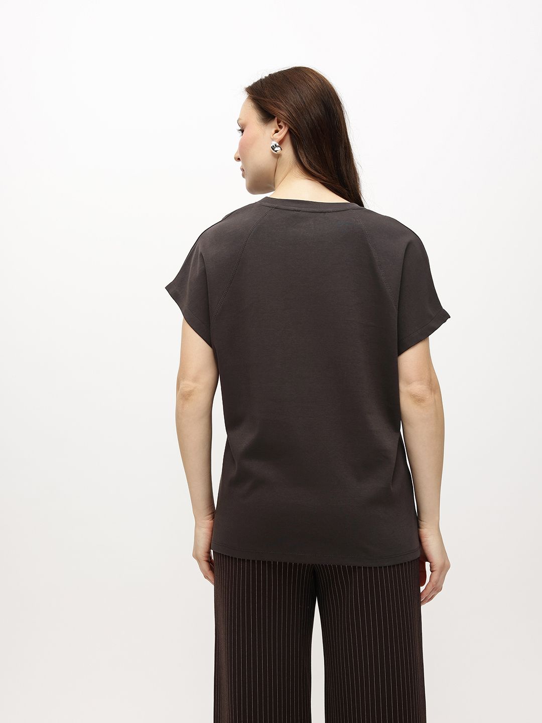 Extended Sleeves Pure Cotton T-shirt
