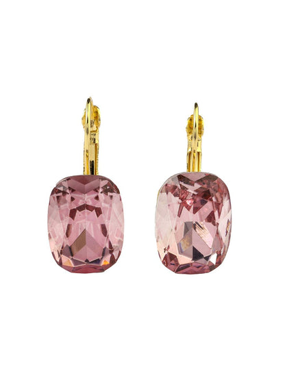 SALTY Gem Stone Studded Contemporary Mystic Sparkle Hoop Earrings