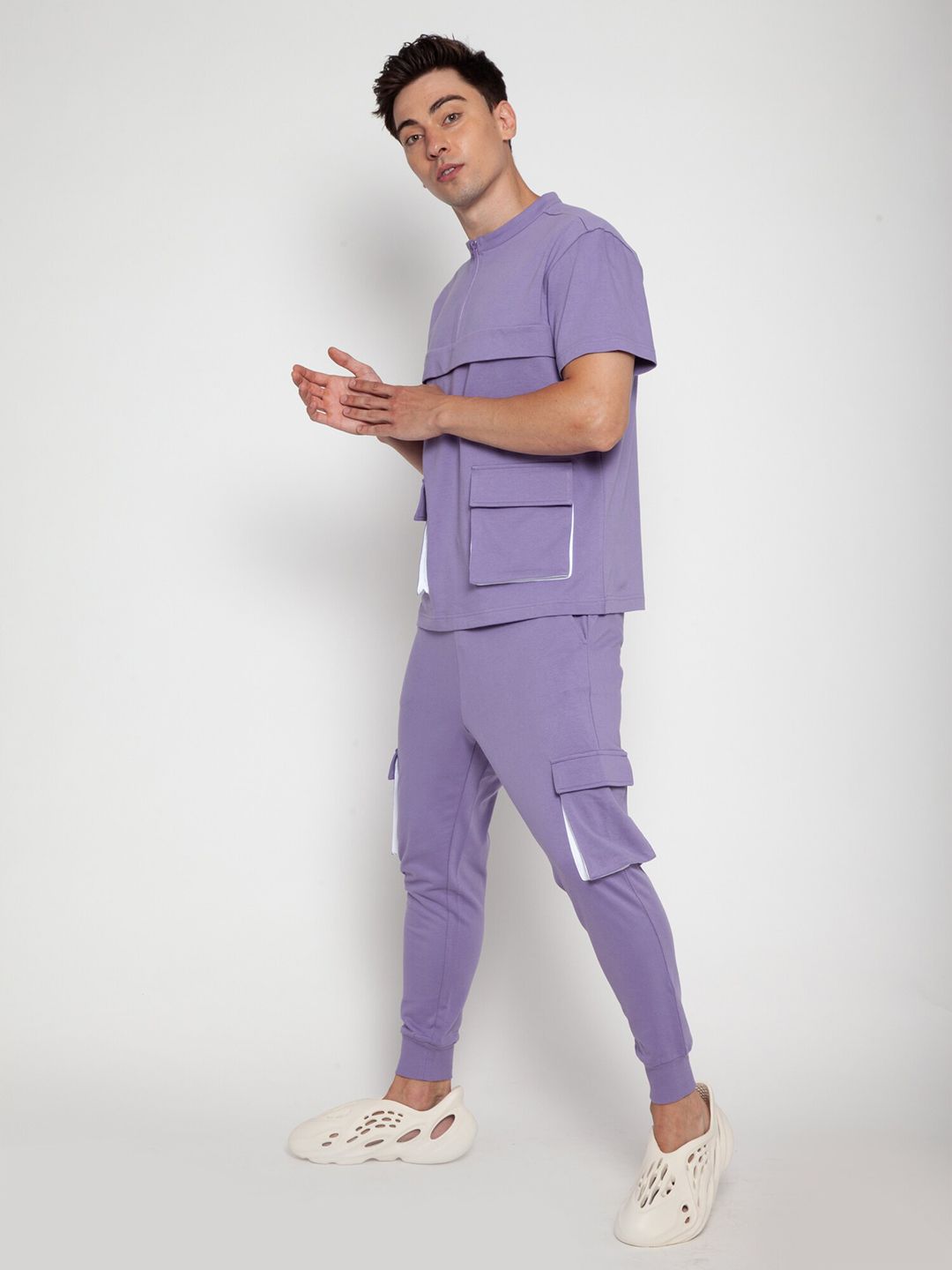 Purple Haze Oversized Detail T-Shirt